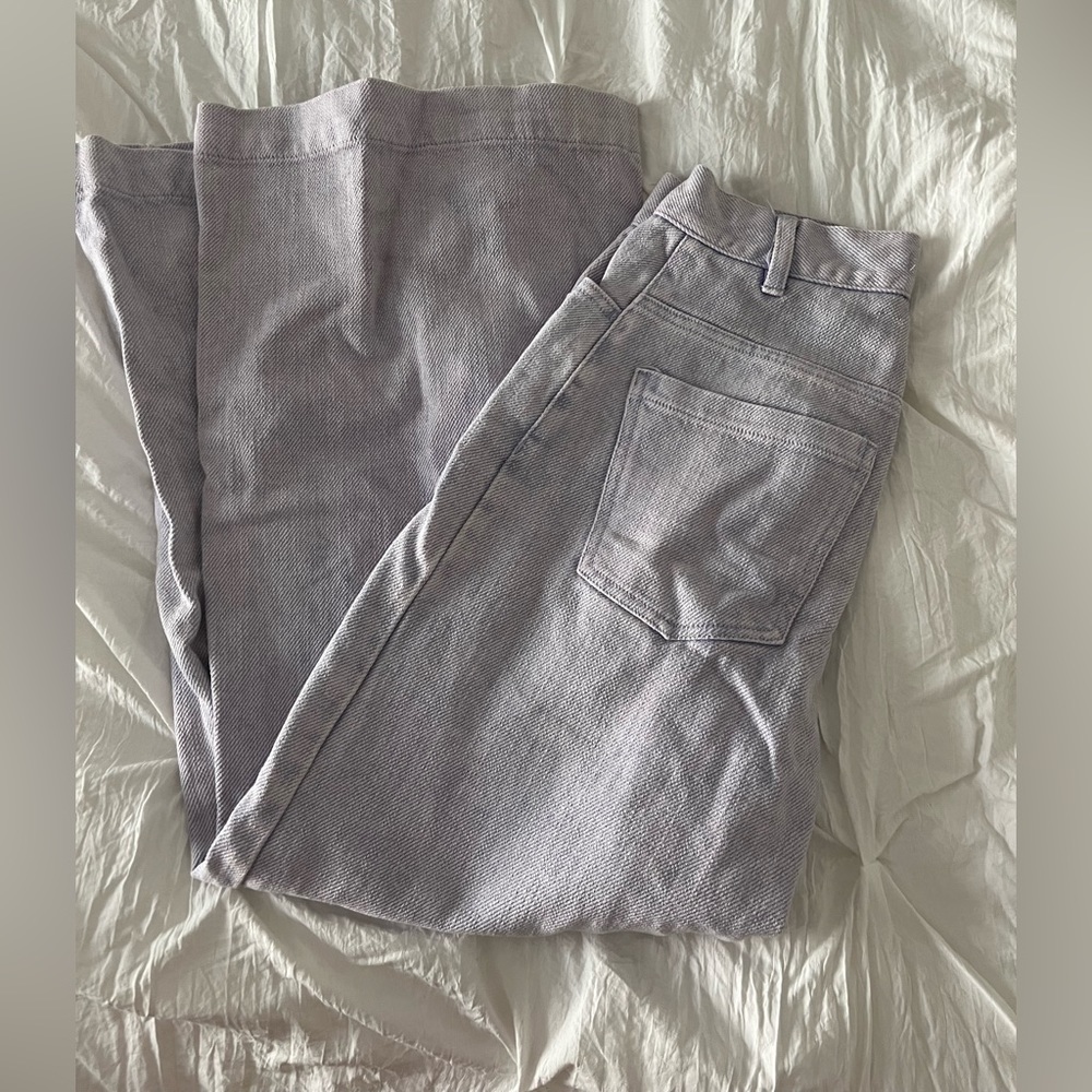 super cute purple UO wide leg high waisted pants